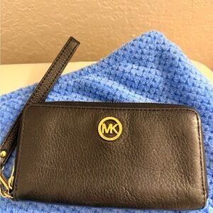 Michael Kors Black Leather Card Holder